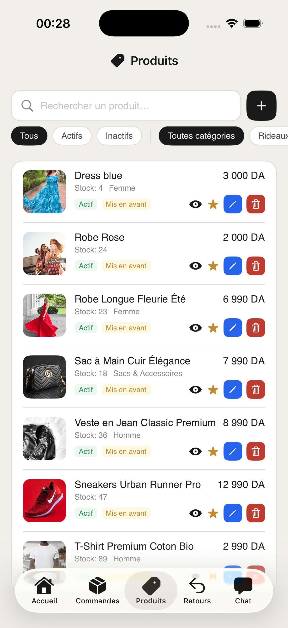 Produits Magasin Pro